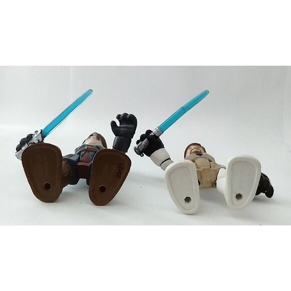 Star Wars Playskool Jedi Force Obi-Wan Kenobi & Anakin Skywalker 2-Pack Mini-Fig - Picture 8 of 10